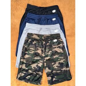 4 GAP Fit Boys Mesh Athletic Shorts Size M (8) – Black, Navy, Gray, Camo